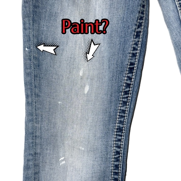 Miss Me - Mid-Rise Easy Boot Jeans - Fleur-de-Lis Embroidery - Size 26 - Picture 3 of 8